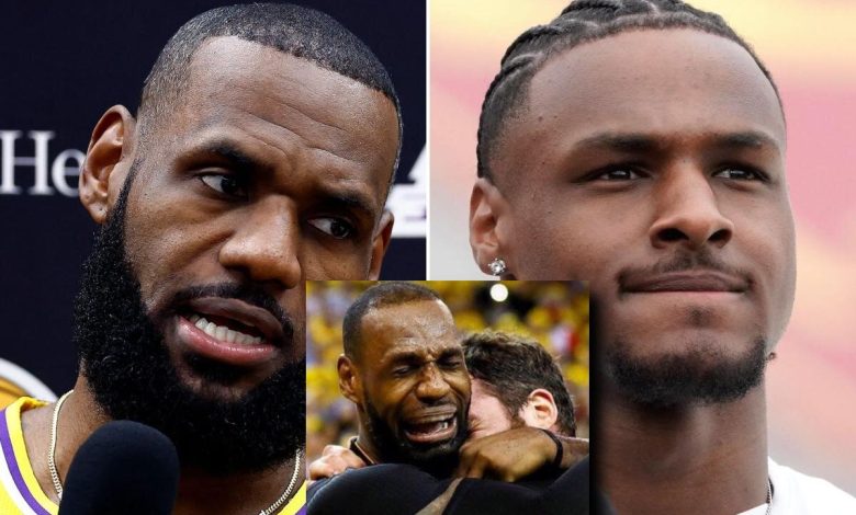 SAD NEWS’. LeBron James in tears As He Announces The Death Of First Son Bronny James Earlier Today (R.I.P To…..