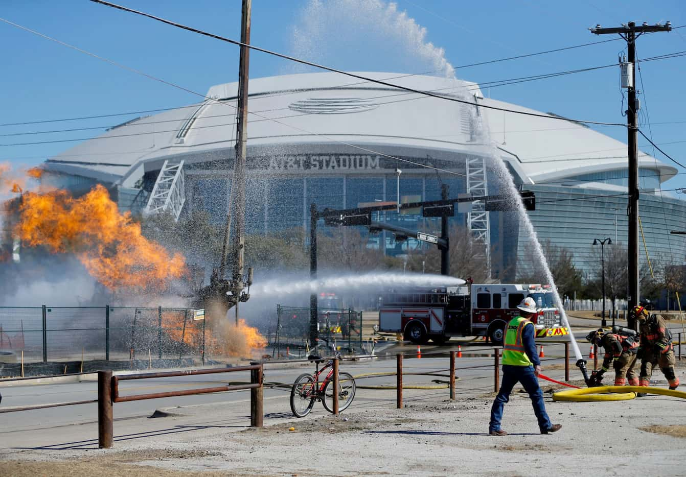 Breaking!!! It is so unfortunate to believe but it happened  Dallas cowboys stadium Devastated by Fire at…see… more 