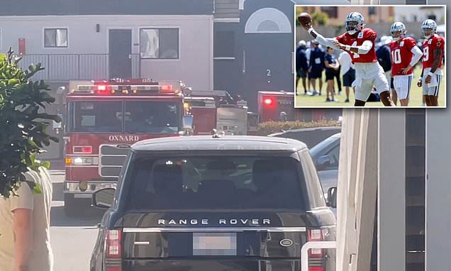 Fire breaks out at Dallas Cowboys’ training camp hotel in Oxnard, California as players avoid injury