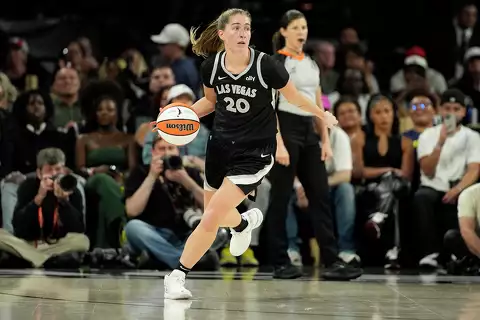 News update:Edwardsville’s Kate Martin’s postseason debut with Las Vegas Aces… read more