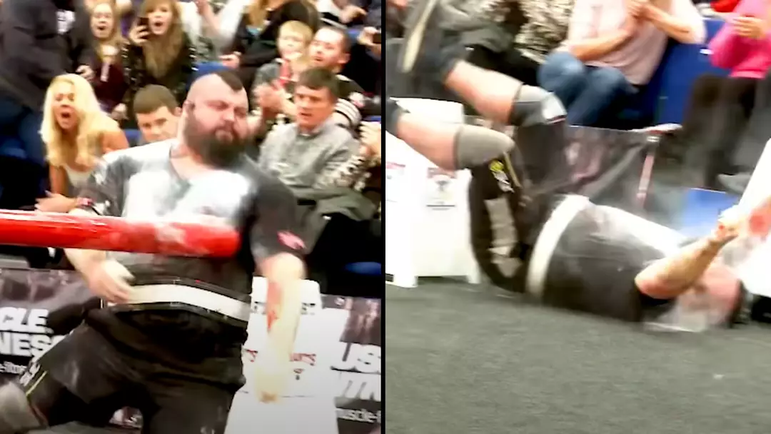 Breaking news :Horrifying Moment Eddie Hall Passes Out During Brutal Strongman Challenge That……