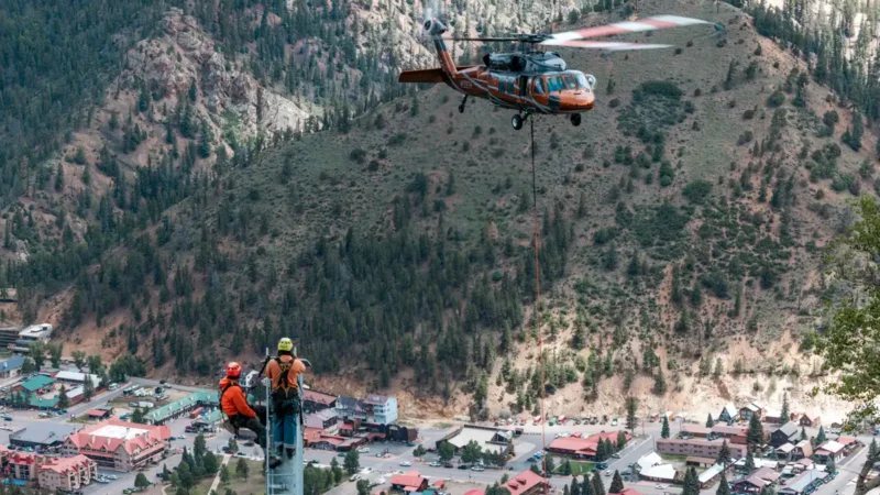 Tragic Incident: Black Hawk Helicopter Installs New Lift Towers at Red River Ski Area, New Mexico Resulting in Loss of Lives.