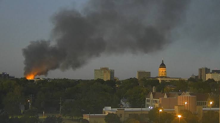 Breaking News: Topeka and Shawnee County Police Headquarters Destroyed by Devastating Fire..