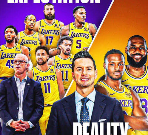 Just in: Lakers’ Expectations in disguise… read more