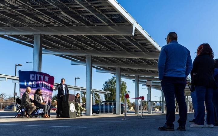 Initiation of community solar on parking lots and pedestrian lane in Las Vegas in progress… read more…