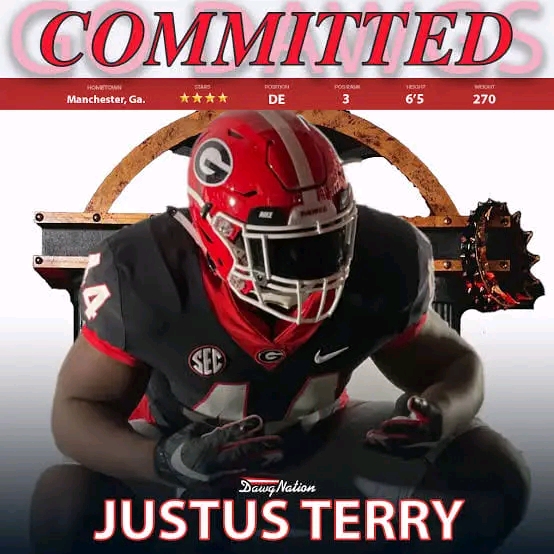 Good news :5-Star Prospect Justus Terry Chooses Georgia Bulldogs in Major Commitment Flip.