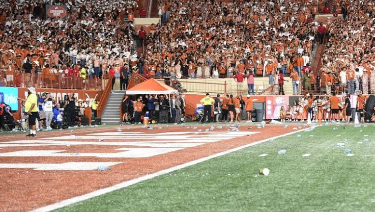 Breaking News: SEC Fines Texas $550,000, Longhorns Apologize After Fans Throw Trash on Field Against Georgia.