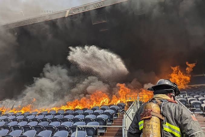 Breaking News :Devastating Fire Burns Down Great American Ball Park in Cincinnati, Claims 70 Lives.