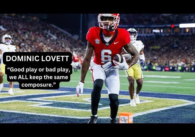 Just in: Georgia four- star Dominic Lovett listed as most underrated  2025 NFL draft prospect…..read more 