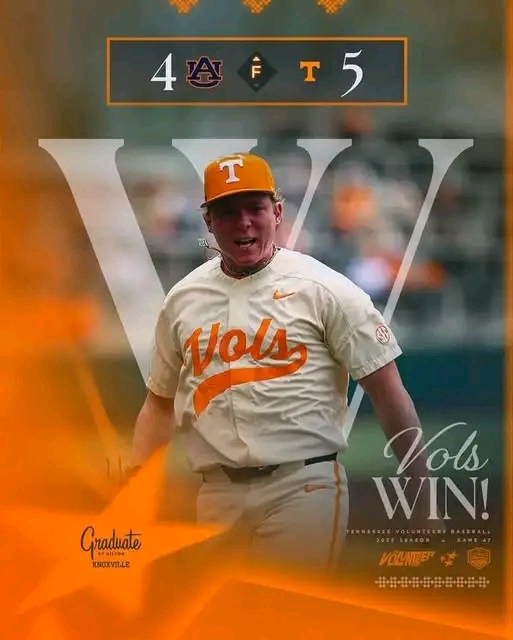 # Walk-Off Wonder: Newy’s Heroics Seal Extra-Inning Thriller, Vols Stun Auburn to Tie the Series in Dramatic Fashion