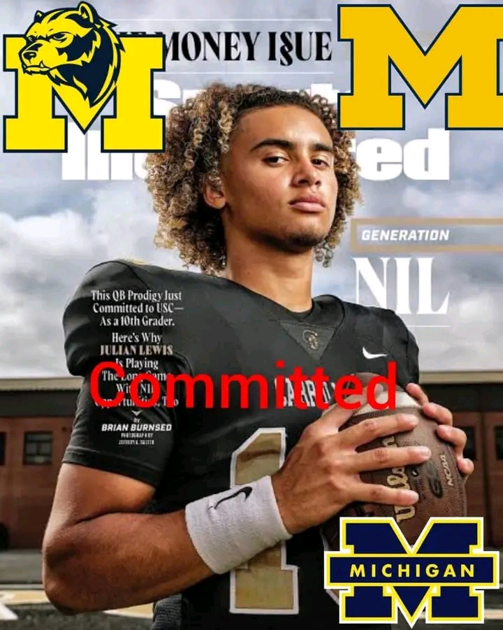 Breaking News: No. 1 Ranked High School Player Commits to Michigan Over LSU and Tennessee………. more details ⬇️