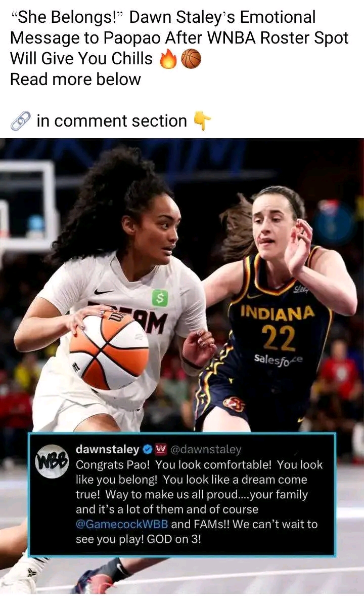 She belongs: Dawn Staley Shows Love to Paopao After She Makes Atlanta Dream Roster………….. more details