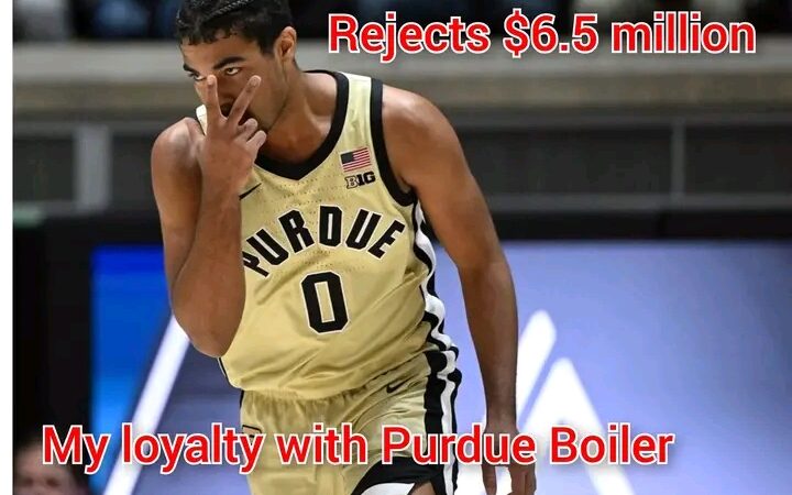 Unprecedented Rejection: Purdue Boilermakers Guard Rejects a Massive $6.5 million NIL from Indiana Hoosiers , prioritizing loyalty over wealth ………….